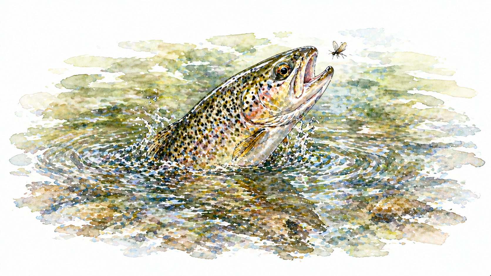 魚のライズシーン