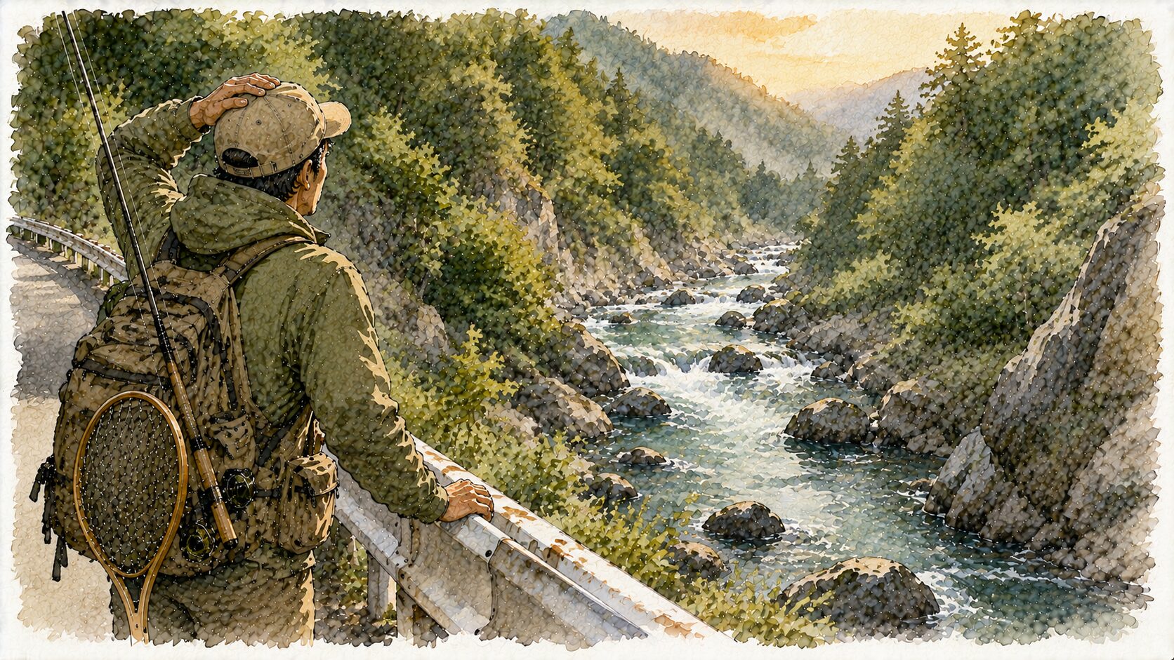 帰り道の渓流
