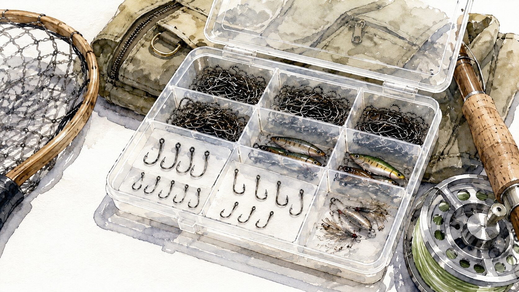 使用済みの釣り針