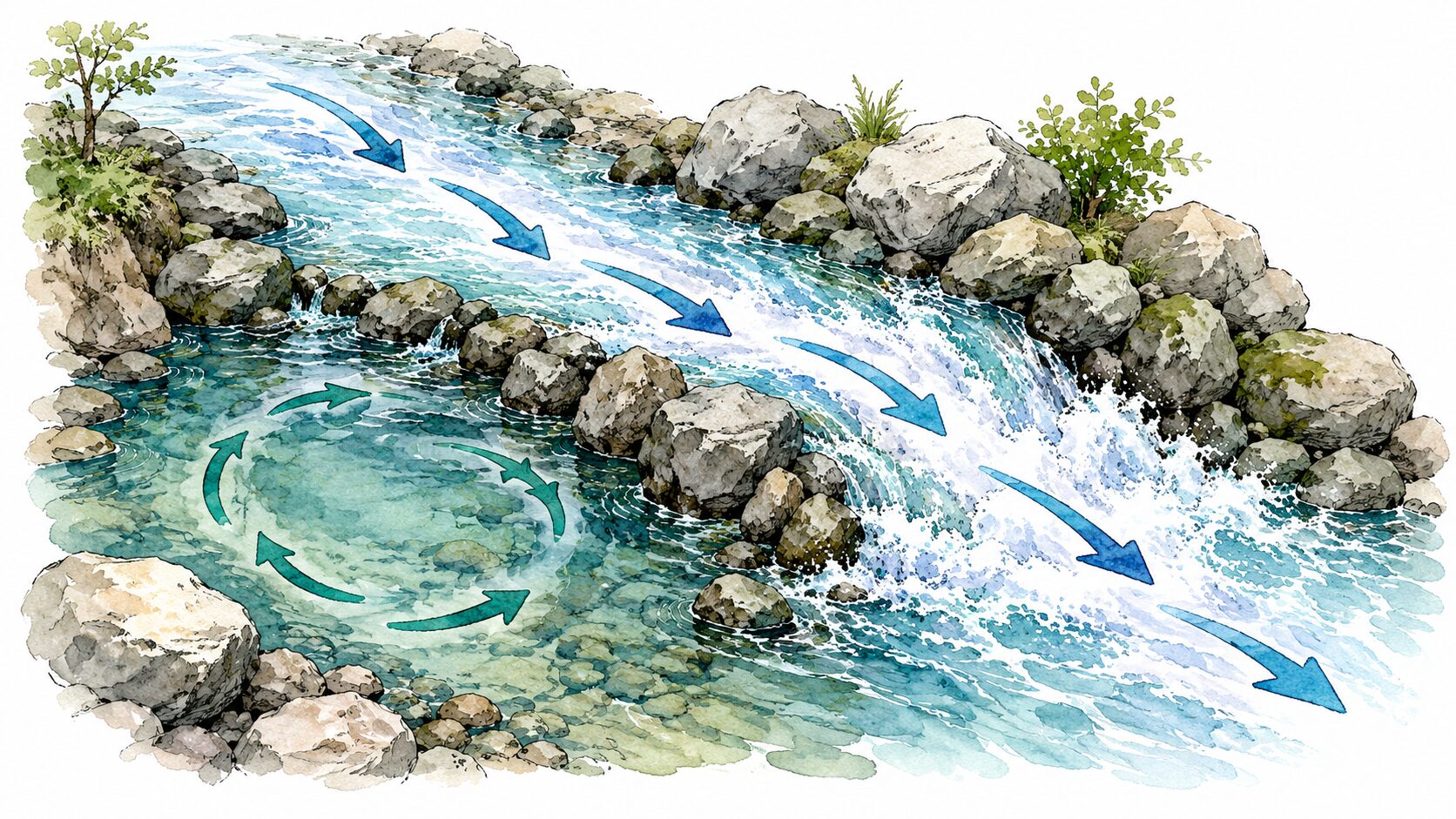 反転流のイメージ