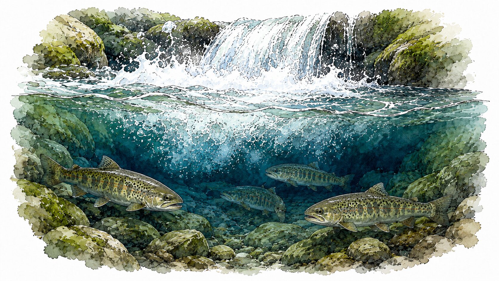 魚の待機位置イメージ