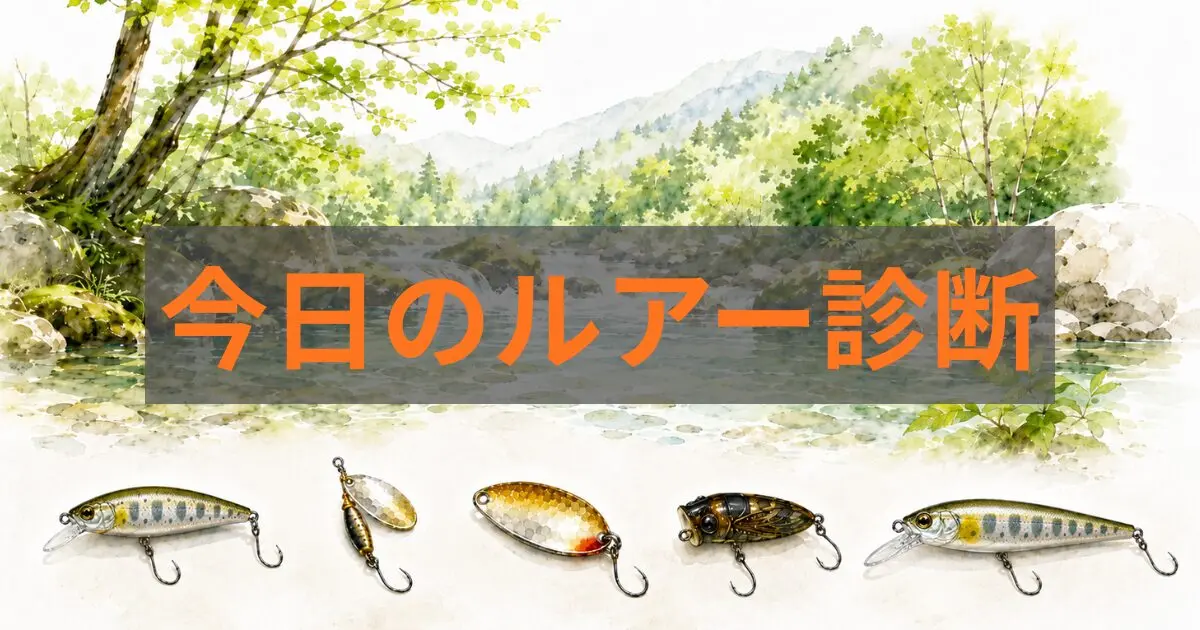 今日の渓流ルアー診断
