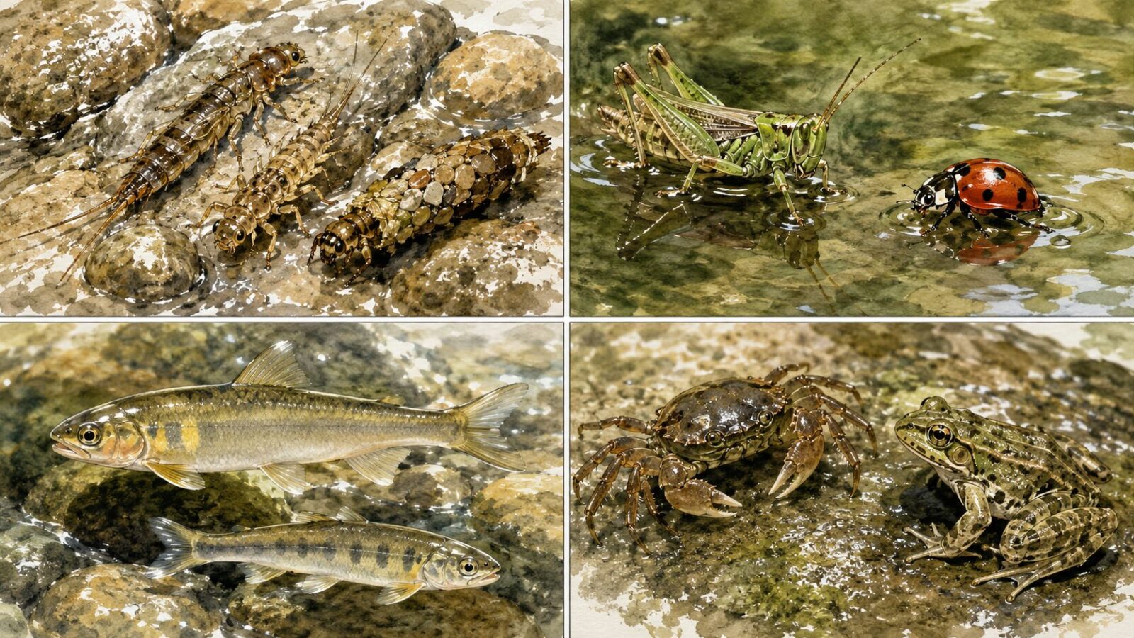 渓流魚の餌のまとめ図解