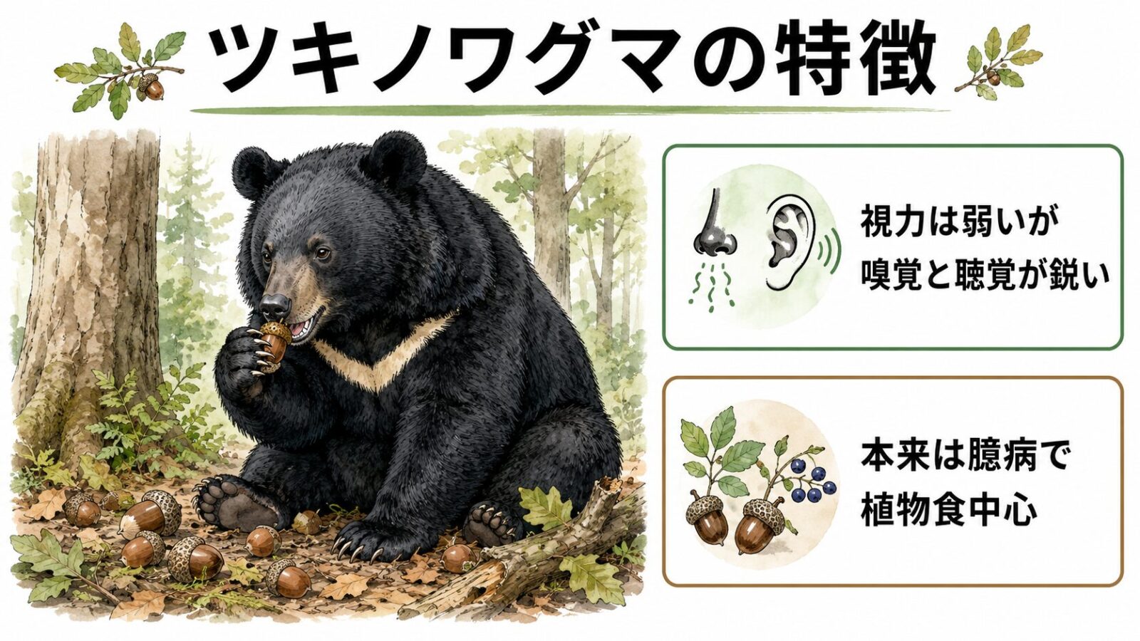 熊の生態図解