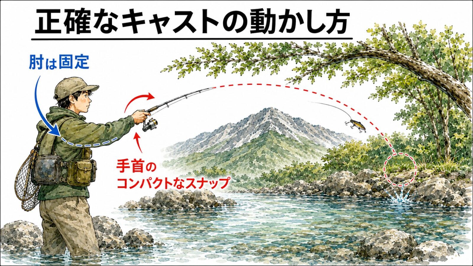 正確なキャストの動かし方