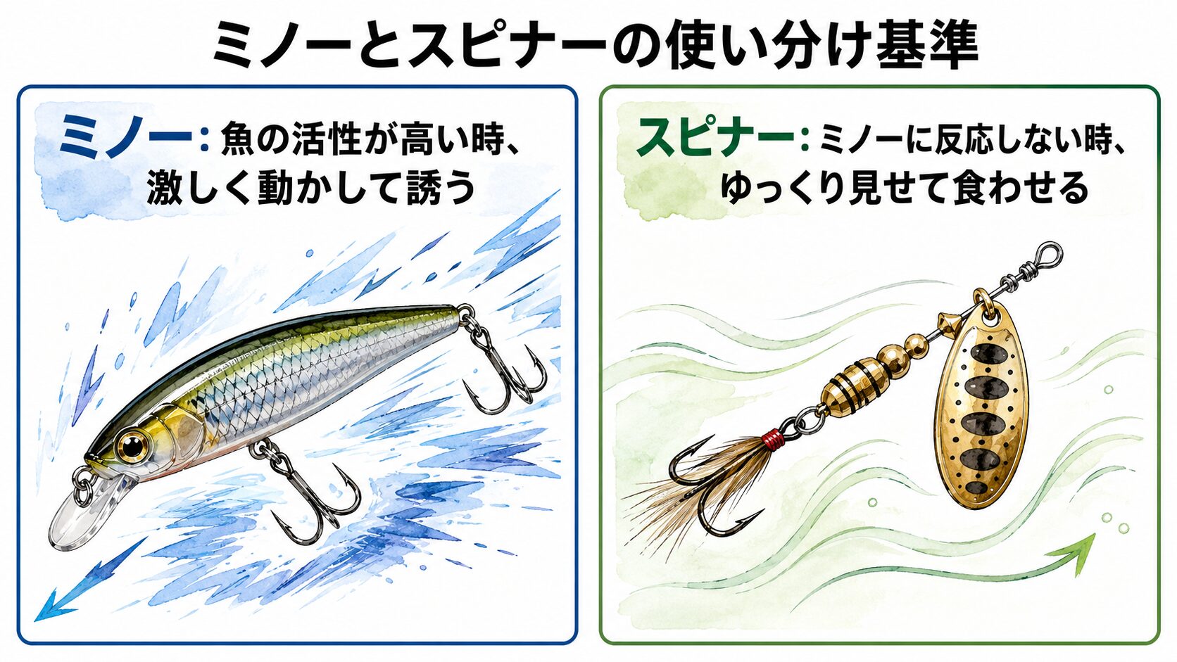 渓流スピナー入門】ミノーで釣れない時の救世主！驚異の集魚力と