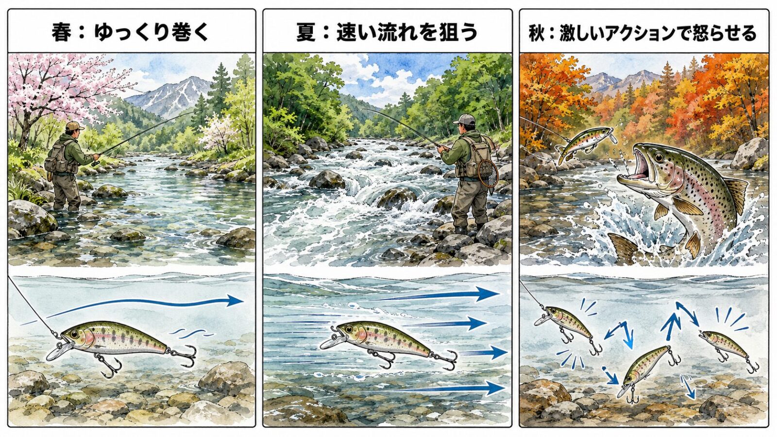 季節別アクションの図解