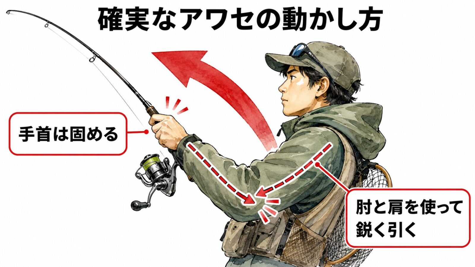確実なアワセの動かし方図解