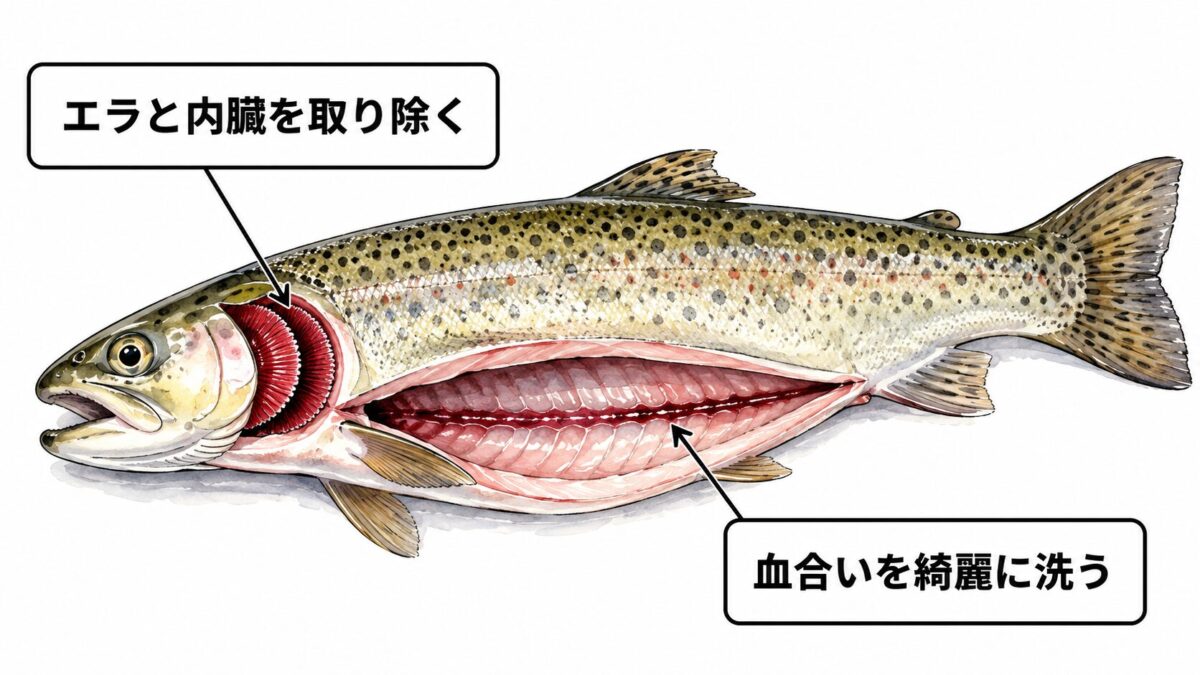 魚の下処理の図解