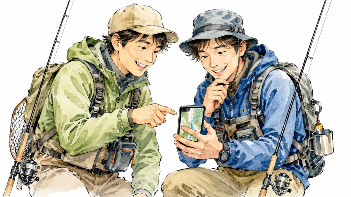 マップを見て計画する姿