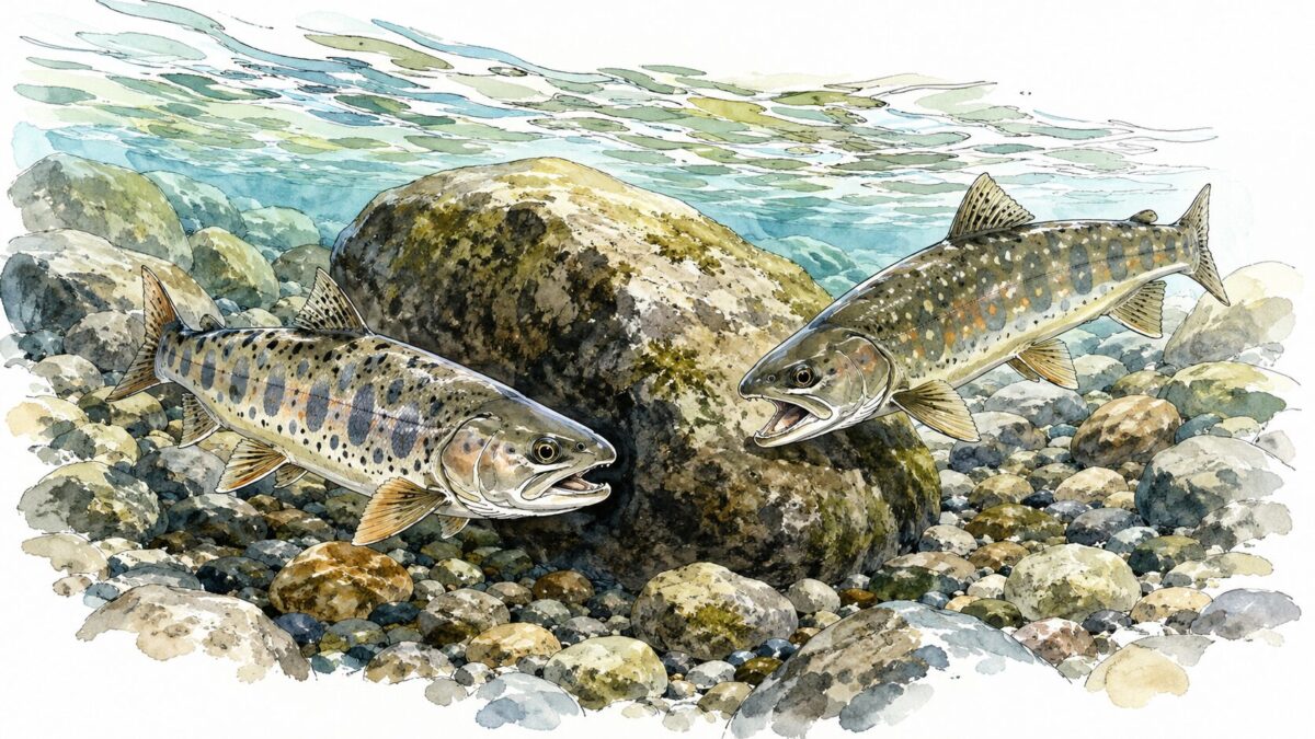 ナワバリを争う魚